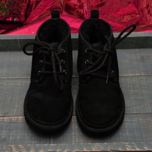UGG Other - Ugg Australia Classic Black Lace-Up Ankle Boots
